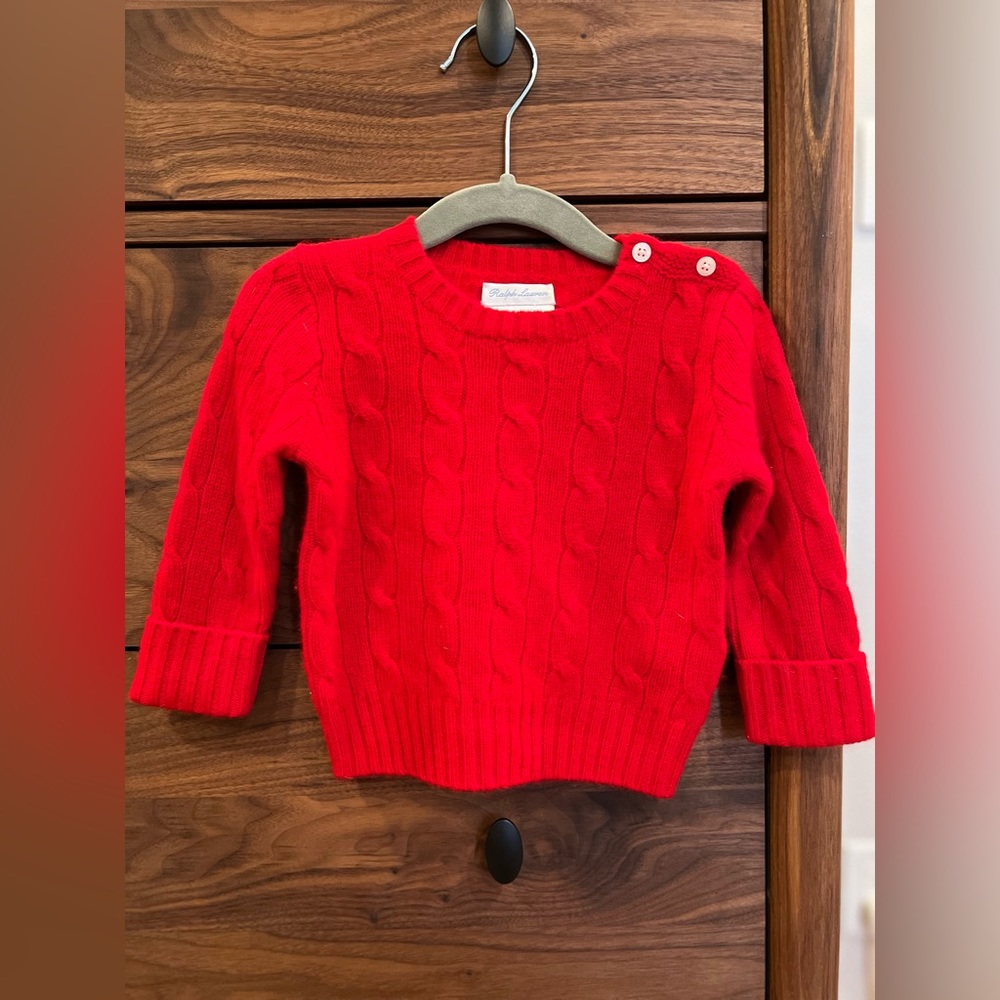 Ralph Lauren blue label 100% cashmere sweater - Baby boy 9-12M